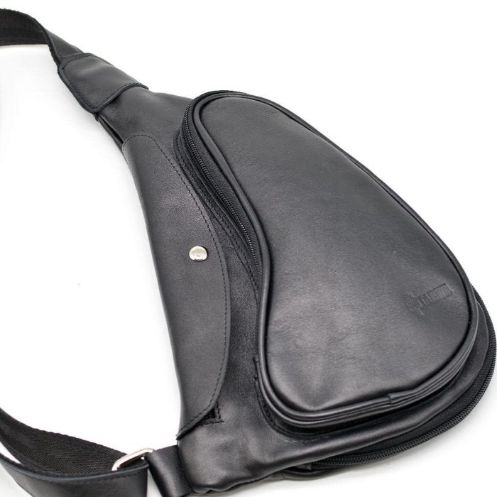 Шкіряна чоловіча сумка-рюкзак Tarwa ga-3026-3md Чорний купити недорого в Ти Купи