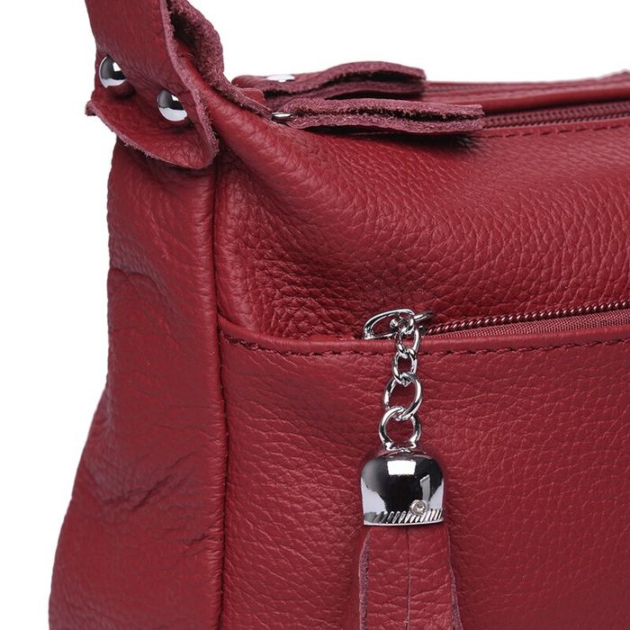 Жіноча шкіряна сумка Keizer K1818-bordo купити недорого в Ти Купи
