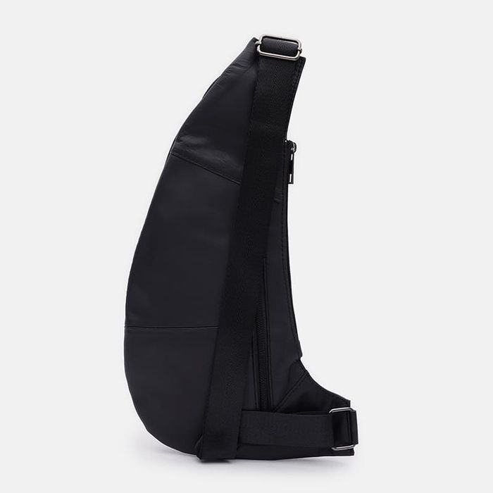 Чоловічий рюкзак шкіряний через плече Keizer K13761bl-black купити недорого в Ти Купи