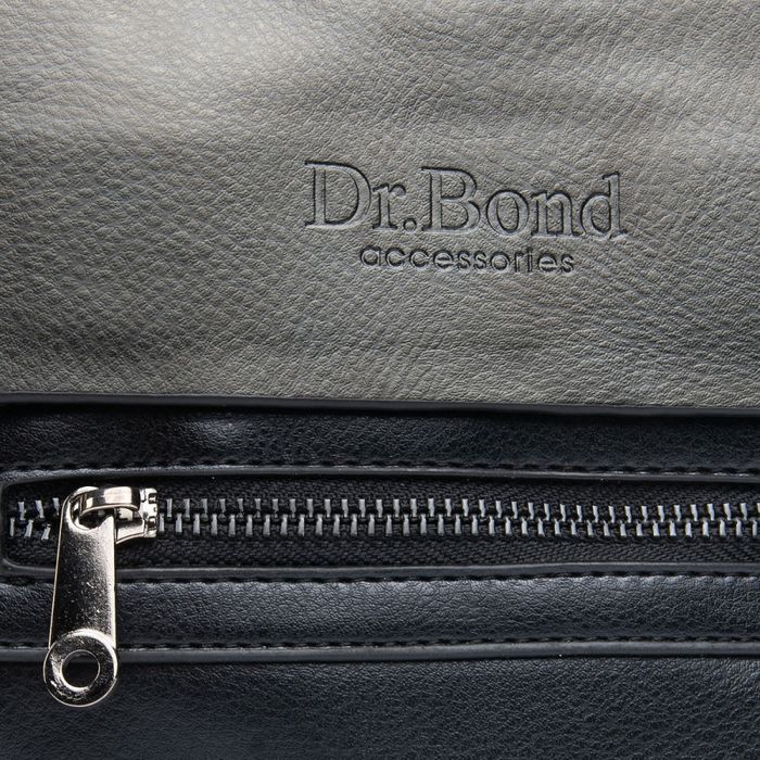 Чоловіча сумка через плече від шкіряної д -р. Bond GL 317-1 Чорний купити недорого в Ти Купи