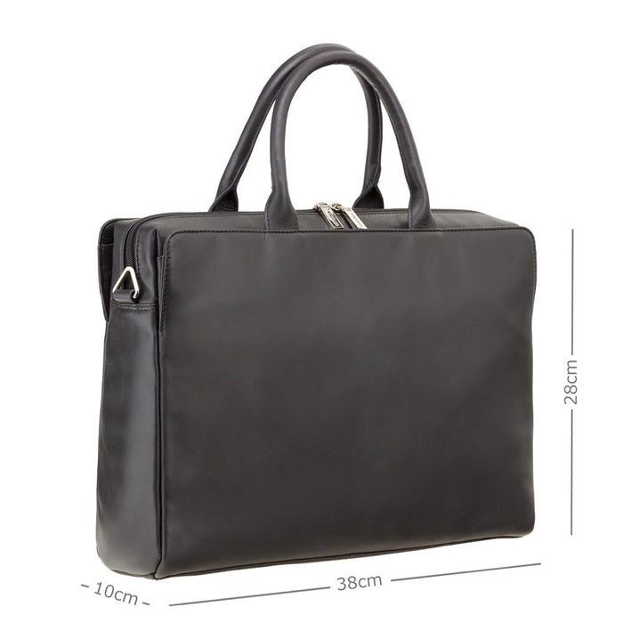 Шкіряна сумка Visconti 18427 Ollie (L) (Black) купити недорого в Ти Купи