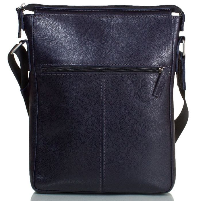 Кожаная мужская сумка-планшет синяя ETERNO купить недорого в Ты Купи