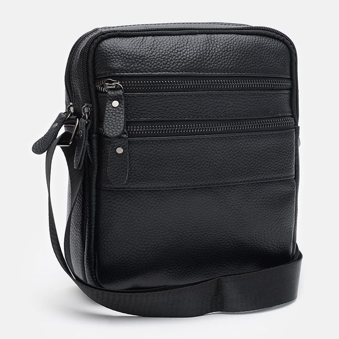 Мужская кожаная сумка Keizer K1125bl-black купить недорого в Ты Купи