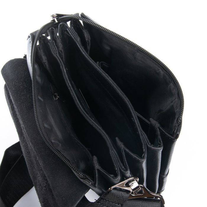 Мужская сумка через плечо из кожзама DR. BOND GL 317-1 black купить недорого в Ты Купи