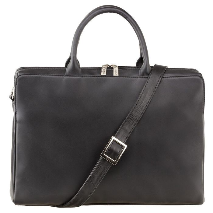 Кожаная сумка Visconti 18427 Ollie (L) (Black) купить недорого в Ты Купи