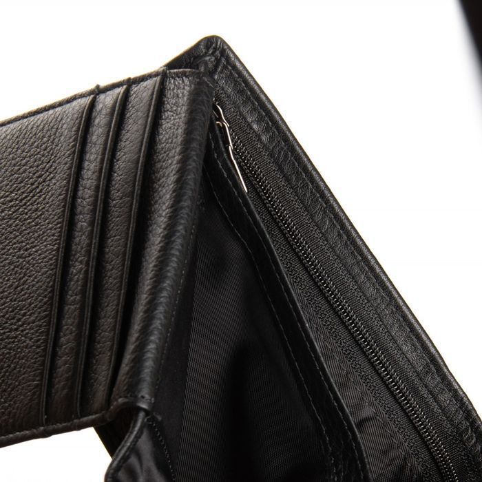 Мужской кожаный кошелек BE BRETTON 163-ND16A black купить недорого в Ты Купи