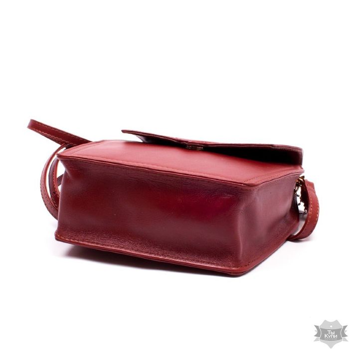 Жіноча шкіряна червоно-коричнева сумка Valenta ВЕ61582010 купити недорого в Ти Купи