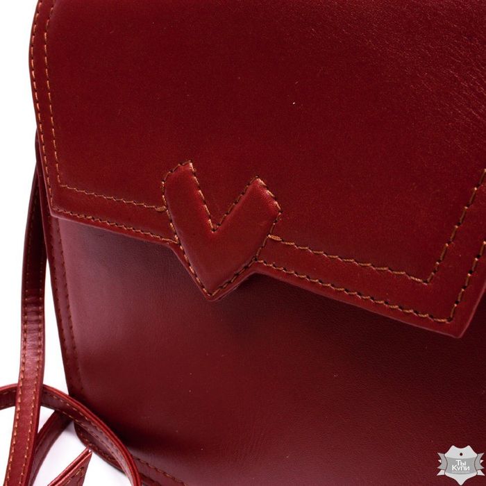 Женская кожаная красно-коричневая сумка Valenta ВЕ61582010 купить недорого в Ты Купи