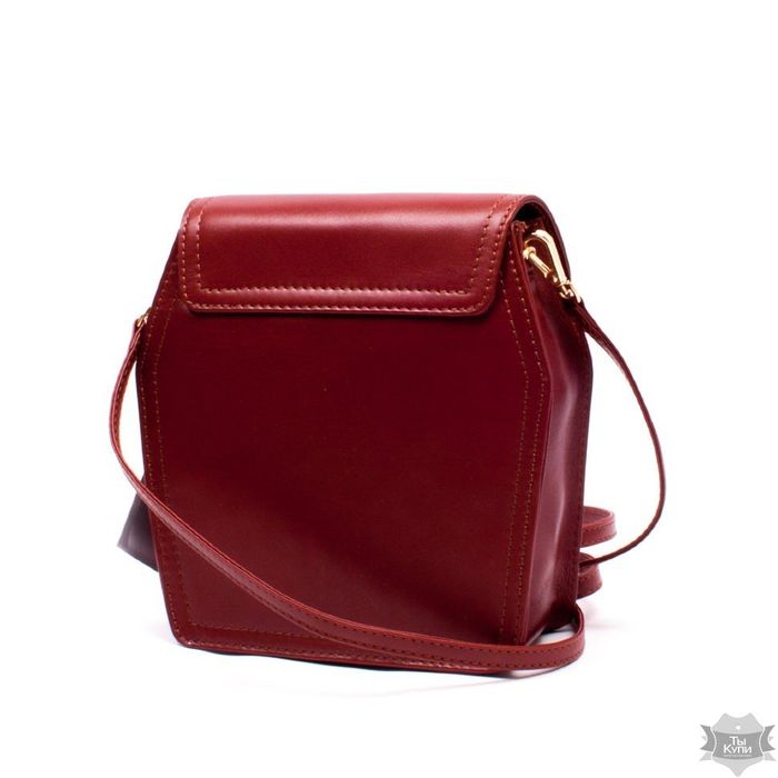 Жіноча шкіряна червоно-коричнева сумка Valenta ВЕ61582010 купити недорого в Ти Купи