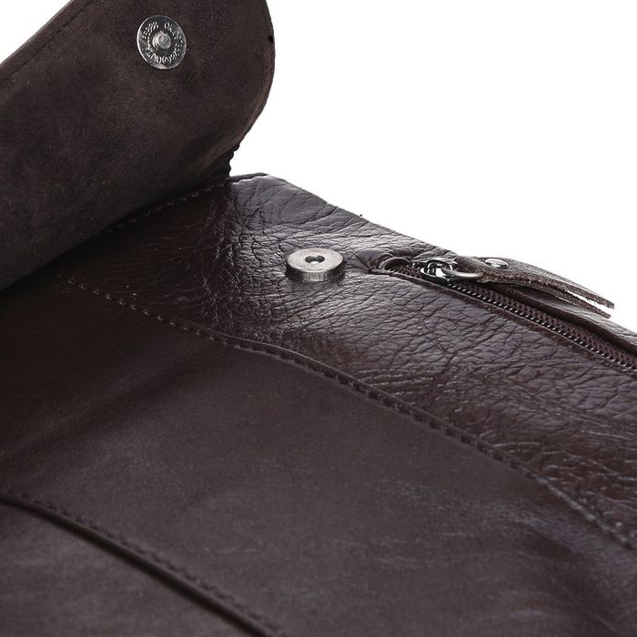 Мужская кожаная сумка Borsa Leather K18863-brown купить недорого в Ты Купи