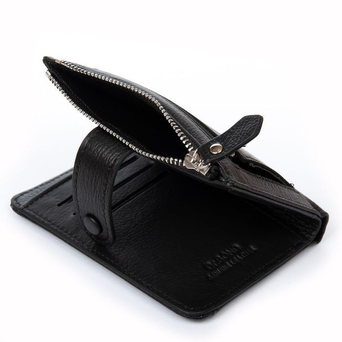 Женский кожаный кошелек Classik DR. BOND WN-23-17 black купить недорого в Ты Купи