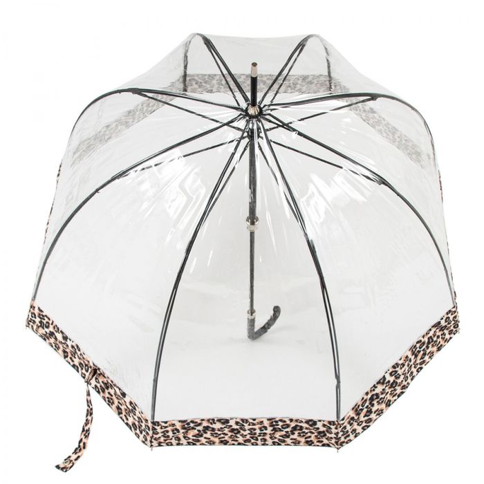 Жіноча механічна парасолька-тростина Fulton L866 Birdcage-2 Luxe Natural Leopard (Леопард) купити недорого в Ти Купи