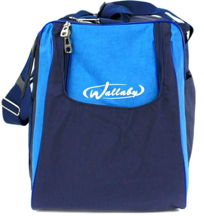 Спортивна сумка 59 л Wallaby 447-8 синій з блакитним купити недорого в Ти Купи