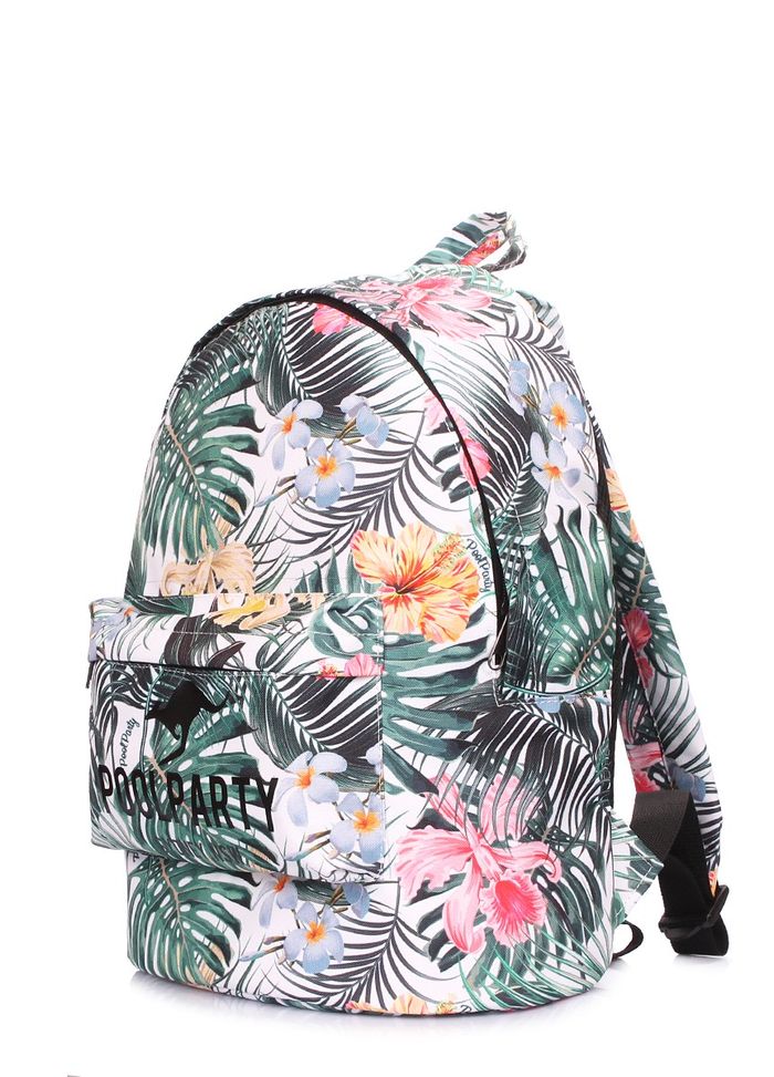 Женский текстильный рюкзак POOLPARTY backpack-oxford-tropic купить недорого в Ты Купи