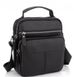 Кожаная мужская сумка через плечо черная Tiding Bag A25F-1436A