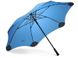 Противоштормовой зонт-трость голубой женский механический BLUNT с большим куполом