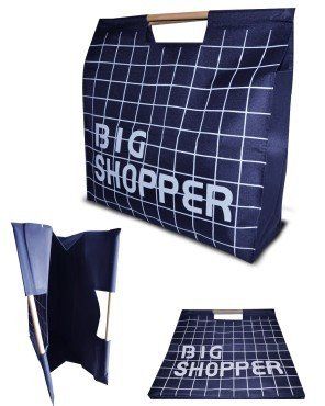 Эко-сумка шоппер SUM02 синяя купити недорого в Ти Купи