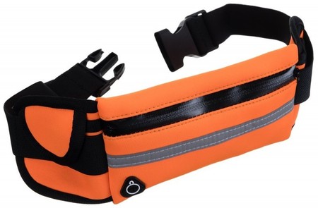 Поясная сумка для бега, фитнеса Wbsport оранжевая купить недорого в Ты Купи