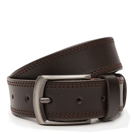 Мужской кожаный ремень Borsa Leather V1115FX22-brown купить недорого в Ты Купи