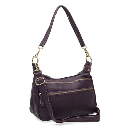 Женская кожаная сумка Borsa Leather K1213-violet купить недорого в Ты Купи