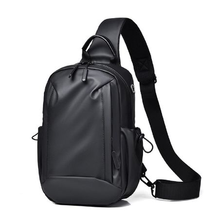 Текстильна сумка слінг чорного кольору Confident ATN02-S039A купити недорого в Ти Купи