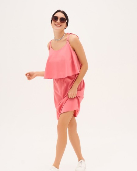 Сукня ISSA PLUS SA-10786i S рожевий купити недорого в Ти Купи