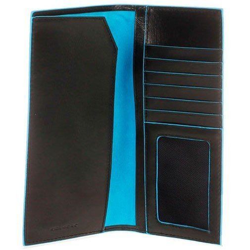 Чорне шкіряне чоловіче портмоне Piquadro Blue Square (PP3248B2_N) купити недорого в Ти Купи