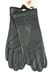 Черные удобные женские перчатки из натуральной кожи M