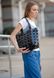Шкіряна плетена жіноча сумка BlankNote Пазл L вугільно-чорна - BN-BAG-33-YGOL
