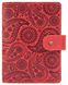 Обложка для паспорта из кожи Hi Art «Buta Art» PB-02/1 Shabby Red Berry Красный купить недорого в Ты Купи