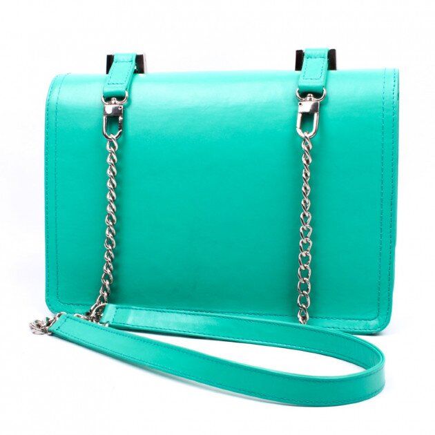 Жіноча шкіряна зелена сумка Valenta ВЕ609239 купити недорого в Ти Купи