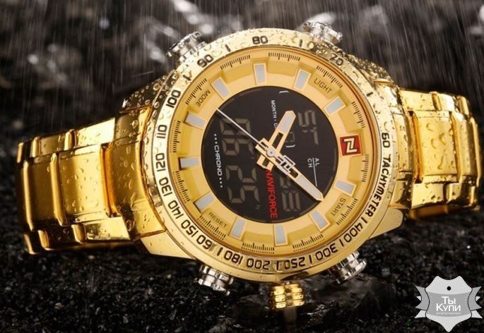 Чоловічий годинник Naviforce King Gold (1 276) купити недорого в Ти Купи