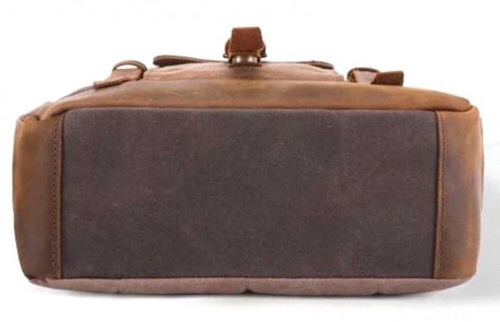 Комбінований коричневий рюкзак Vintage 20057 купити недорого в Ти Купи