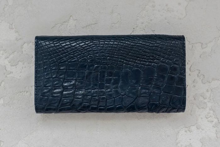 Кошелек из натуральной кожи крокодила Ekzotic Leather CW25_1 купить недорого в Ты Купи
