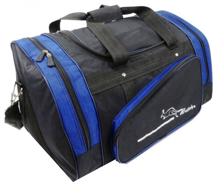 Дорожная сумка 38 л Wallaby 371-3 черная с синим купить недорого в Ты Купи