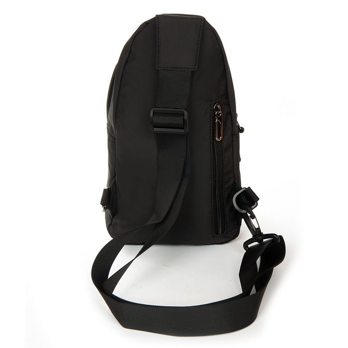 Чоловіча сумка-слінг Lanpad 83017 black купити недорого в Ти Купи