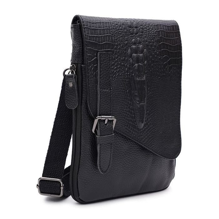 Чоловіча шкіряна сумка Keizer K15219bl-black купити недорого в Ти Купи
