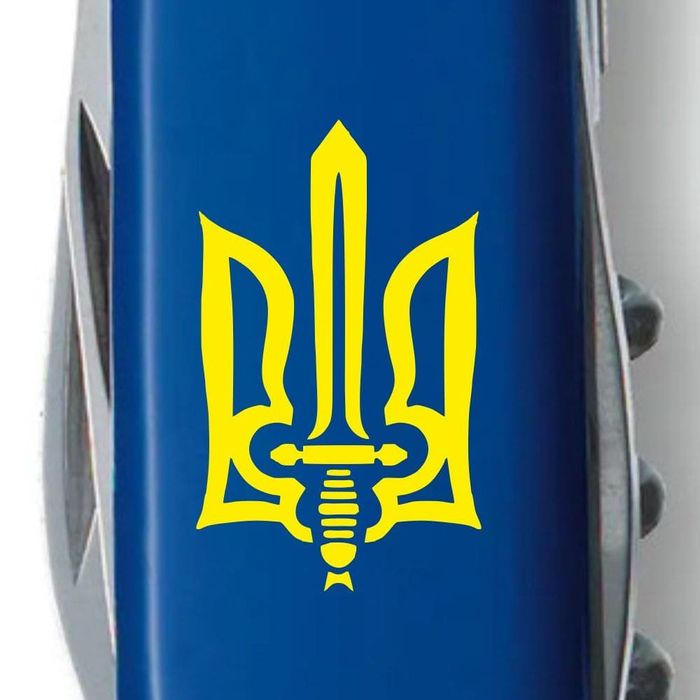 Складной нож Victorinox SPARTAN UKRAINE Трезубец ОУН желт. 1.3603.2_T0308u купить недорого в Ты Купи