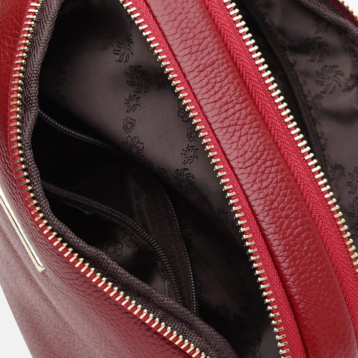 Жіноча шкіряна сумка Borsa Leather K11906r-red купити недорого в Ти Купи