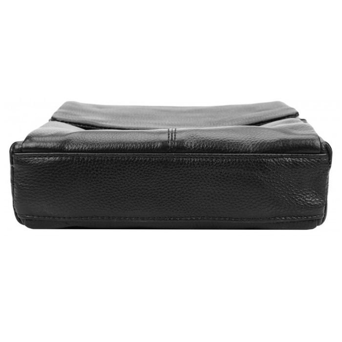 Мужская кожаная сумка Borsa Leather 1t8871-black купить недорого в Ты Купи