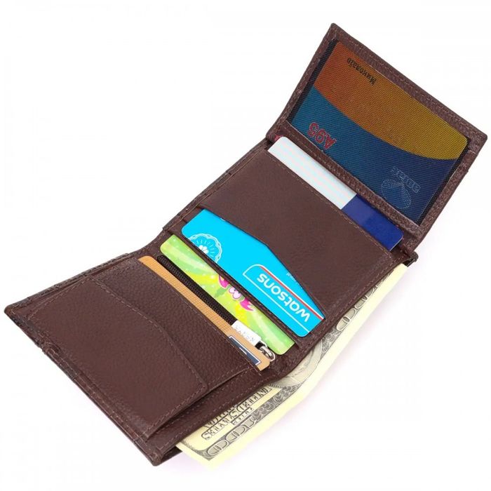Чоловічий шкіряний гаманець Karya 21324 купити недорого в Ти Купи