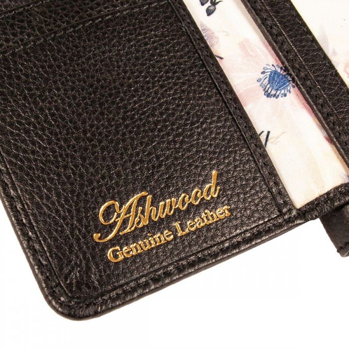 Англійський жіночий гаманець Ashwood J54 Black (Чорний) купити недорого в Ти Купи
