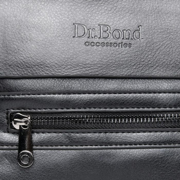 Чоловіча сумка через плече від шкіряної д -р. Bond GL 315-1 Чорний купити недорого в Ти Купи