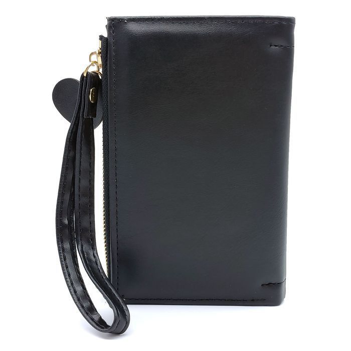 Женский черный кошелек из экокожи FM-0204black купить недорого в Ты Купи