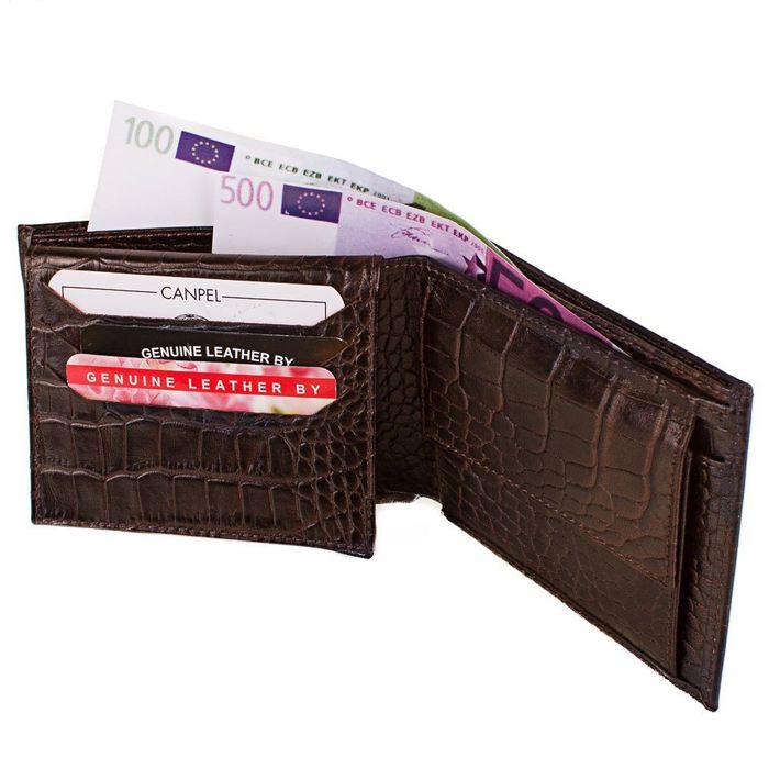 Чоловічий гаманець зі шкіри CANPELLINI SHI504 купити недорого в Ти Купи