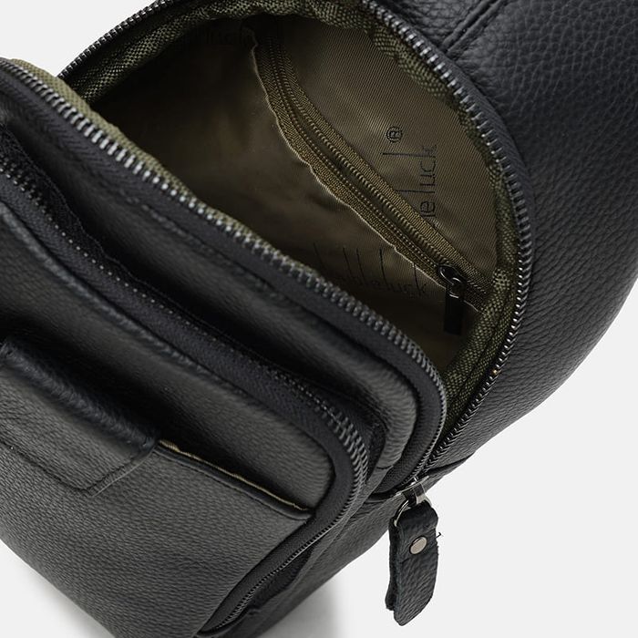 Чоловічий рюкзак шкіряний Keizer K14034bl-black купити недорого в Ти Купи