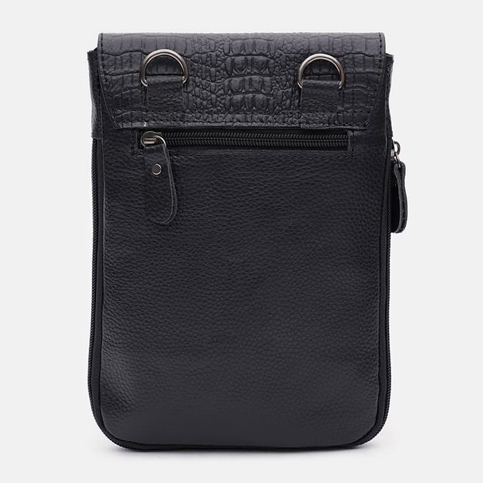 Чоловіча шкіряна сумка Keizer K15219bl-black купити недорого в Ти Купи
