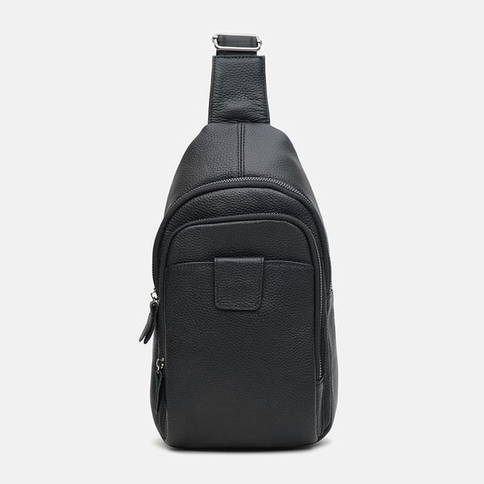 Мужской кожаный рюкзак Keizer K14034bl-black купить недорого в Ты Купи