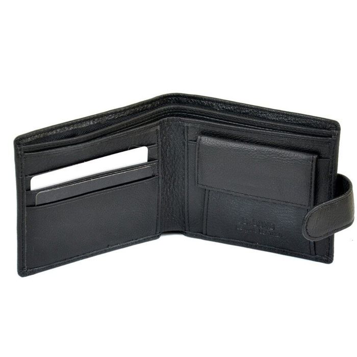 Кожаный кошелек Classik DR. BOND RFID M4 black купить недорого в Ты Купи