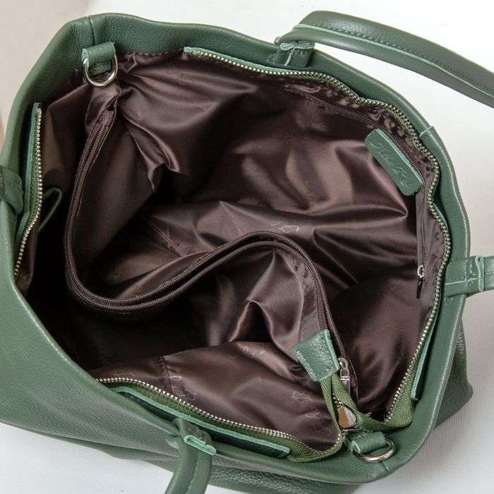 Жіноча шкіряна сумка Алекс Рай 8922-9 Зелений купити недорого в Ти Купи